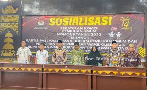 Pemkab Tuba Hadiri Sosialisasi Peraturan KPU Nomor 9 Tahun 2022