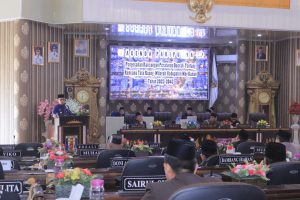 DPRD Gelar Pada Paripurna Pengesahan Raperda Tentang RTRW Kabupaten Way Kanan Tahun 2023-2043