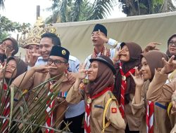 Ardian Saputra Sambangi Perkemahan Pramuka Penegak Pandega