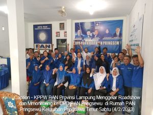 Hadapi Pemilu 2024, KPPW PAN Lampung Roadshow Ke DPD PAN Pringsewu