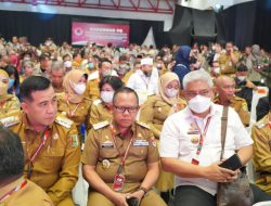 Dihadiri Jokowi, Penjabat Bupati dan Kapolres Mesuji ikuti Rakornas Penanggulangan Bencana.