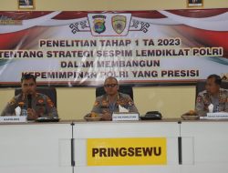Lakukan Penelitian Kepemimpinan Polri, Puslitbang Kunjungi Mapolres Pringsewu