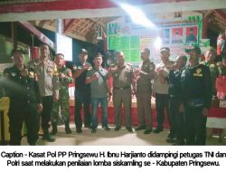 Meriahkan HUT Pringsewu ke 14, Satpol – PP Pringsewu Gelar Lomba Pos Siskamling