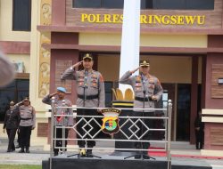 Polres Pringsewu Gelar Pisah Sambut Kapolres Baru