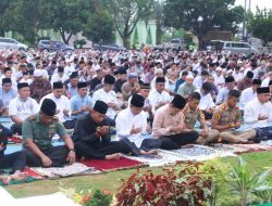 Pemkab Lampura Menggelar Shalat Idul Fitri 1444 Hijriyah
