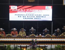 DPRD Gelar Paripurna HUT Ke -86, Masyarakat Diingatkan Sejarah Berdirinya Metro