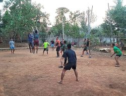 Momen Satgas TMMD Kodim Way Kanan Olahraga Bersama Warga.