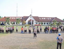 Amankan Natal 2023, Polres Lampung Utara Terjunkan 215 Personel