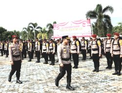 Jelang Hari Pemungutan Suara,Polres Mesuji lakukan Pergeseran Pasukan