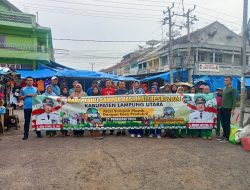 Peringati HPSN 2024, DLH Lampura Bersih-Bersih Pasar Dekon Kotabumi