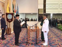 Gubernur Arinal Djunaidi Melantik dan Mengambil Sumpah Jabatan Aswarodi Sebagai Penjabat Bupati Lampung Utara