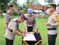 Kapolres Tuba Pimpin Upacara Pelantikan dan Sertijab Kabag Ren, Kasat Lantas dan Kapolsek Banjar Agung