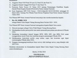 Semua Bacakada tubaba mendapat surat tugas dari partai PAN