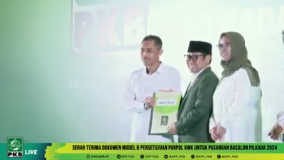Pilkada Pesisir Barat 2024 : Lingga Kusuma dan Erlina Resmi Kantongi Rekom Dari DPP PKB