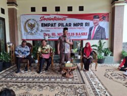 Sosialisasi 4 Pilar MPR, Mukhlis Basri Ajak Masyarakat Bangun Rasa Kemanusiaan Bantu Korban Musibah Bencana Alam
