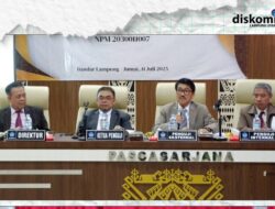 Bupati Lampung Utara Hadiri Ujian Terbuka Promosi Doktor Sebagai Dosen Penguji Tamu di Pascasarjana Unila
