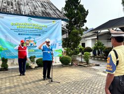 Semarakkan Bulan K3 Nasional, PLN UP3 Kotabumi Gelar Apel dan Donor Darah