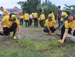 Polisi Turun Tangan, Lapangan Samber Jadi Titik Awal Gerakan Bersih Kota