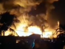 Pabrik Tapioka PT SPM II Lampung Tengah Terbakar Hebat