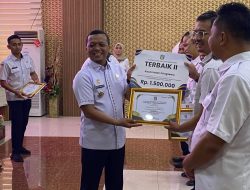 Pemkab Pringsewu Beri Penghargaan Kepada OPD Dan Camat Dalam Kepatuhan Penyampaian Laporan Keuangan 