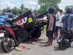 Adu Kambing Dengan Pick-Up di Jalinbar Krandegan, Dua Saudara Tewas Ditempat