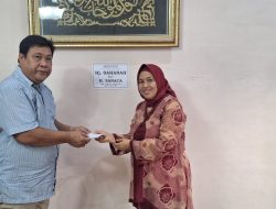 Nurhasanah Takziah, Salurkan Bantuan Duka untuk Almarhumah Hj. Sahanah
