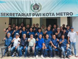 Pererat Silaturahmi, PWI Lampung Gelar Halalbihalal di Sekretariat PWI Metro