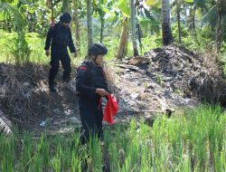 TIM JIBOM BRIMOB LAMPUNG MUSNAHKAN GRANAT AKTIF