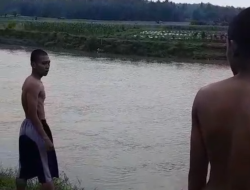 Tak Bisa Berenang, 5 Remaja Hanyut Dialiran Sungai Way Sekampung Tiga Selamat Dua Belum Ditemukan