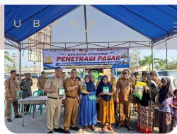 Tekan Inflasi, Pemkab Tubaba Gelar Penetrasi Pasar dan Operasi Pasar Murah di Panaragan Jaya