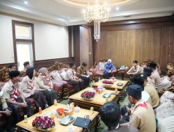 Bupati Ayu Terima Audiensi Kwarcab Pramuka, Bahas Kesiapan Kontingen Way Kanan ke Jamnas XII 2026
