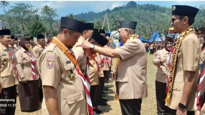 HARI PRAMUKA KE-65, TANGGAMUS NAPAK TILAS SEJARAH PWN II 1971