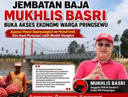 JEMBATAN BAJA MUKHLIS BASRI BUKA AKSES EKONOMI WARGA PRINGSEWU