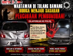 WARTAWAN TULANG BAWANG DIDUGA DIBURU, DITABRAK TIGA KALI