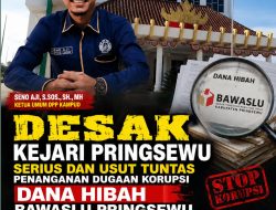 Dugaan Korupsi Hibah Bawaslu Pringsewu, Kampud Desak Kejari Naikkan Status Ke Penyidikan