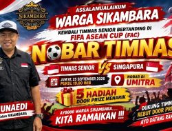 JUNAEDI AJAK WARGA MERIAHKAN NOBAR TIMNAS VS SINGAPURA