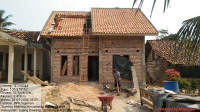 BAZNAS Tulang Bawang Tahun 2025 Bedah Rumah Ibu Sainem, Kekurangan Biaya Ditutup Swadaya Warga Kampung Sumber Makmur