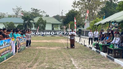 Meriahkan HUT ke-81 TNI, Kodim Way Kanan Gelar Turnamen U-16