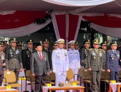 Dandim 0427/Way Kanan Hadiri Upacara HUT ke-81 TNI di Bandar Lampung