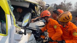 10 KENDARAAN TERLIBAT KECELAKAAN BERUNTUN, 2 TEWAS