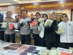 Polda Lampung Bongkar Jaringan Narkoba Internasional