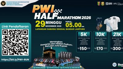 PWI HALF MARATHON 2026 BANJIR HADIAH, PULUHAN MOTOR MENANTI RUNNER!