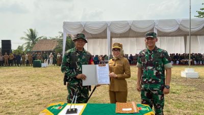 Bupati Ayu Buka TMMD ke-130 Kodim 0427/Way Kanan