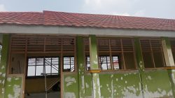 Abaikan Keselamatan Kerja dan Mutu Material Dipertanyakan, Revitalisasi UPTD SMPN 9 Metro Nilai 1,1 Milliar disorot