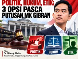 POLITIK, HUKUM, ETIK: 3 OPSI PASCA PUTUSAN MK GIBRAN