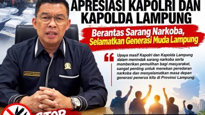 YANUAR IRAWAN APRESIASI KAPOLRI DAN KAPOLDA LAMPUNG