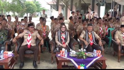 Bupati Ayu Asalasiyah Pimpin Apel Besar Hari Pramuka Ke -65 Di Way Kanan